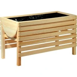 Dobar "Natur" Hochbeet Inkl. Pflanzfolie, 100 X 45 X 60 Cm