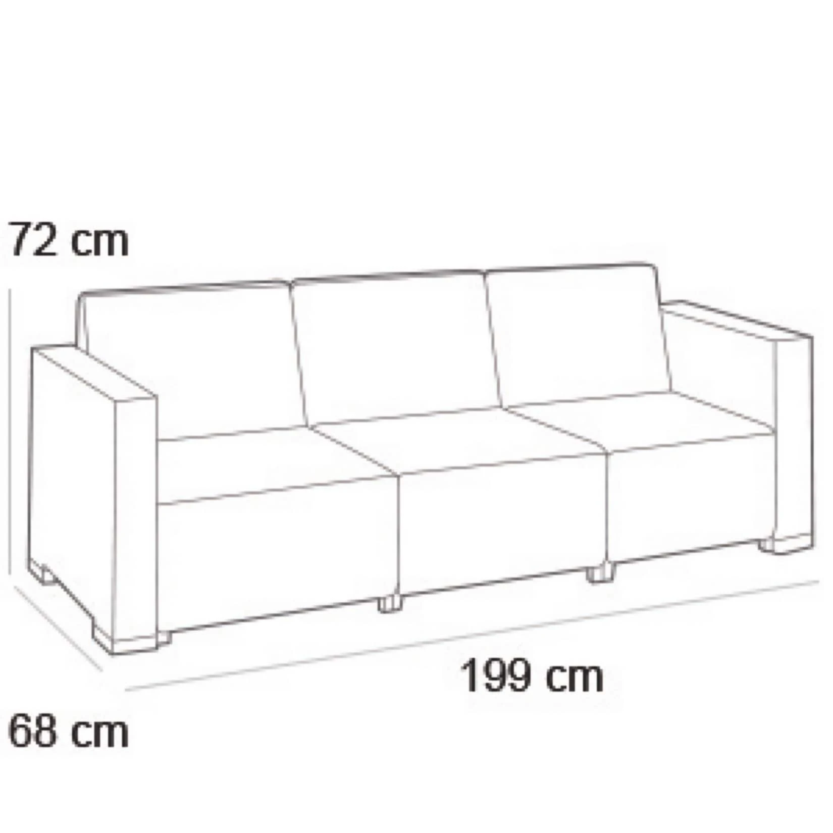 Allibert Lounge Set MOOREA Braun, 4-teilig 2 Allibert Lounge Set MOOREA Braun, 4-teilig – Bild 2