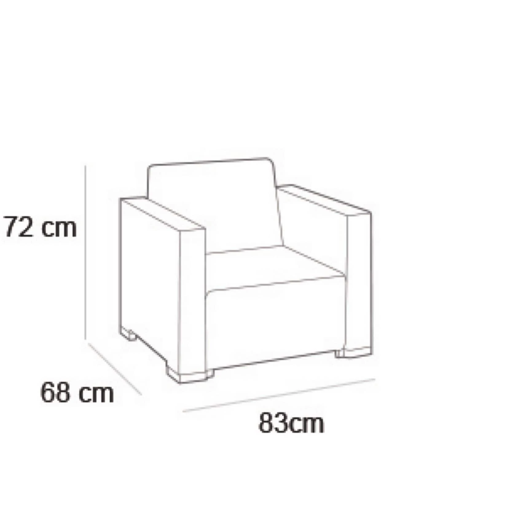Allibert Lounge Set MOOREA Braun, 4-teilig 3 Allibert Lounge Set MOOREA Braun, 4-teilig – Bild 3