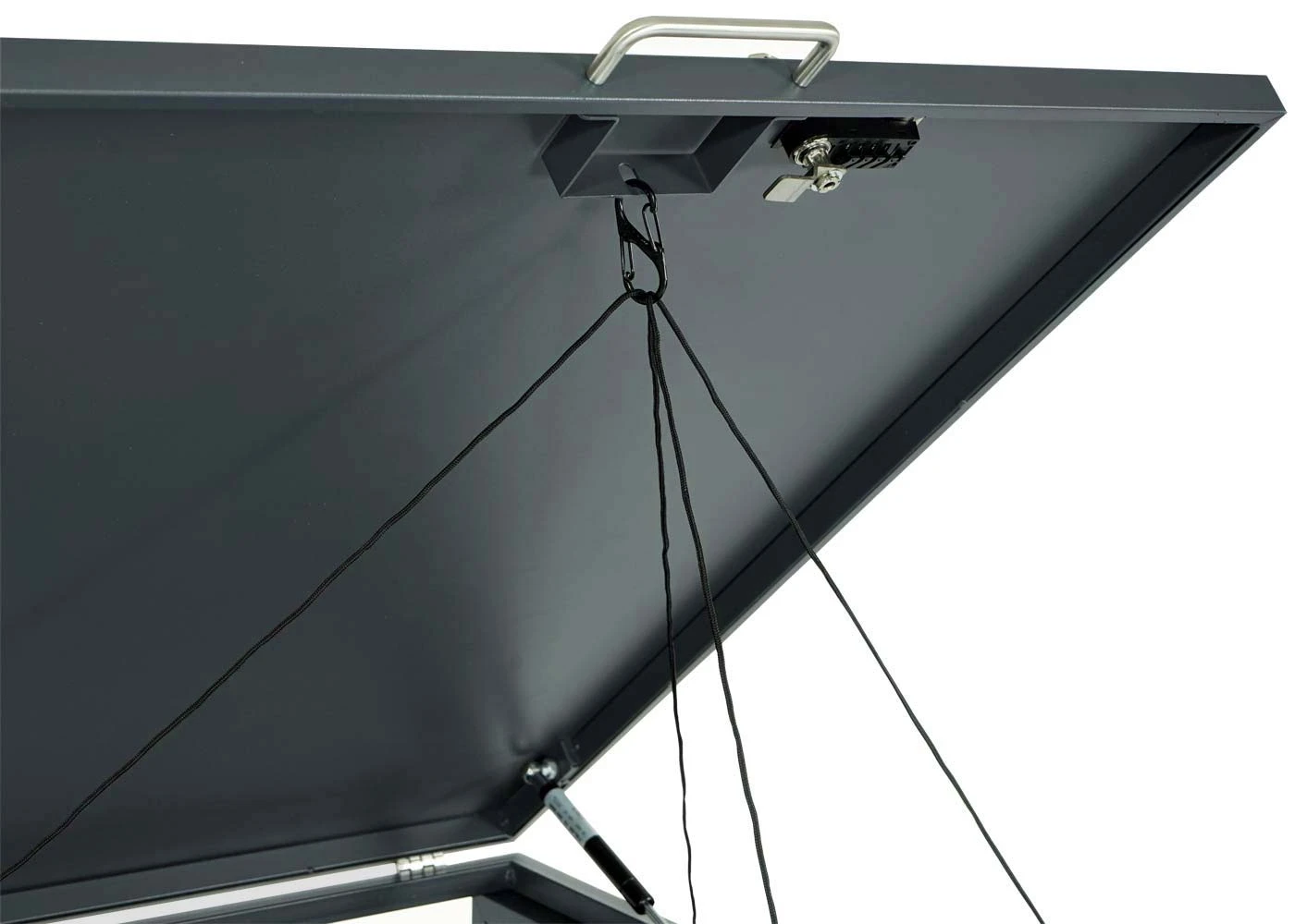 2er Mülltonnenverkleidung MCW-J81, Mülltonnenbox, Erweiterbar, Metall 50kg, Anthrazit ~ Gold 3 2er Mülltonnenverkleidung MCW-J81, Mülltonnenbox, Erweiterbar, Metall 50kg, Anthrazit ~ Gold – Bild 3