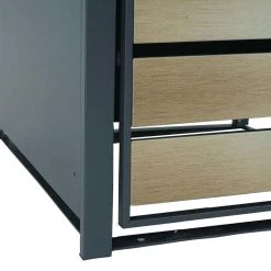 2er Mülltonnenverkleidung MCW-J81, Mülltonnenbox, Erweiterbar, Metall 50kg, Anthrazit ~ Gold 9 2er Mülltonnenverkleidung MCW-J81, Mülltonnenbox, Erweiterbar, Metall 50kg, Anthrazit ~ Gold -Blumfeldt Geschäft 2408305000 prod 004