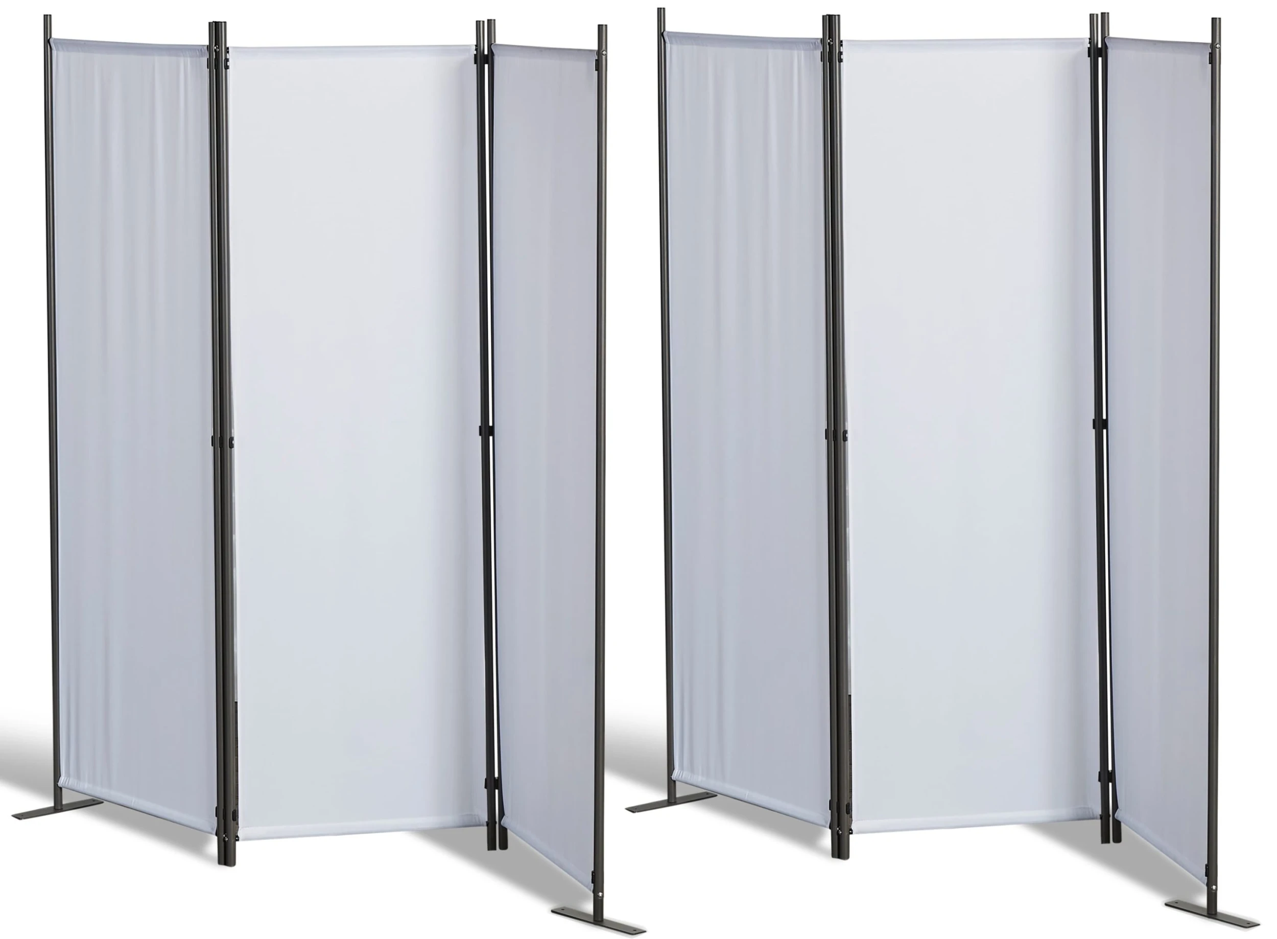 Grasekamp 2 Stück Paravent 3tlg Raumteiler Trennwand Sichtschutz Weiß 1 Grasekamp 2 Stück Paravent 3tlg Raumteiler Trennwand Sichtschutz Weiß