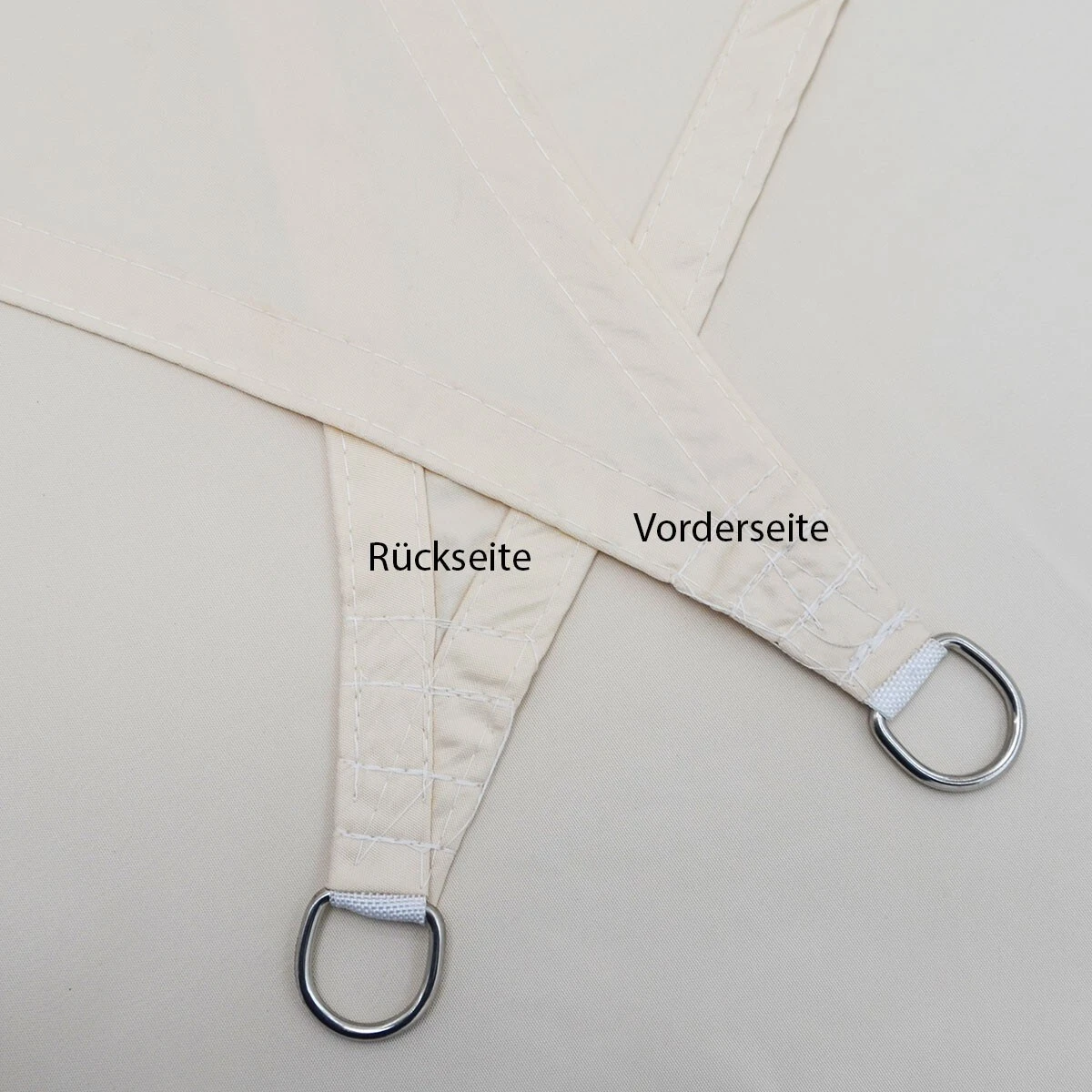 Amanka UPF50+ UV Sonnensegel 2x3 Polyester Rechteck Wasserabweisend Garten Balkon Beige 3 Amanka UPF50+ UV Sonnensegel 2x3 Polyester Rechteck Wasserabweisend Garten Balkon Beige – Bild 3