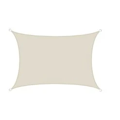 Amanka UPF50+ UV Sonnensegel 3x4 Polyester Rechteck Wasserabweisend Garten Balkon Beige