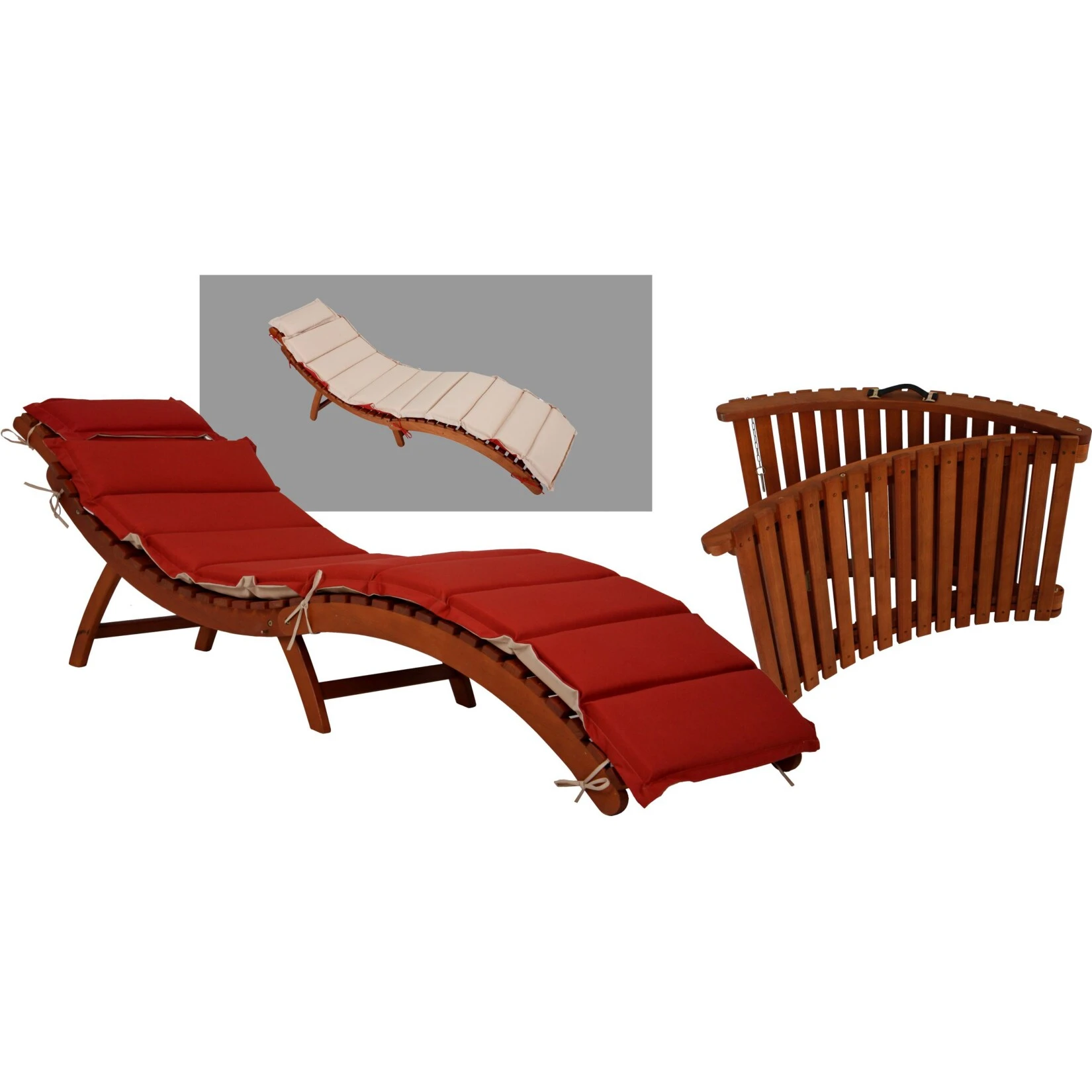 Garden Pleasure Faltliege NASSAU + Auflage 2er Set Holzliege Eukalyptus Sonnenliege Garten Liege 1 Garden Pleasure Faltliege NASSAU + Auflage 2er Set Holzliege Eukalyptus Sonnenliege Garten Liege