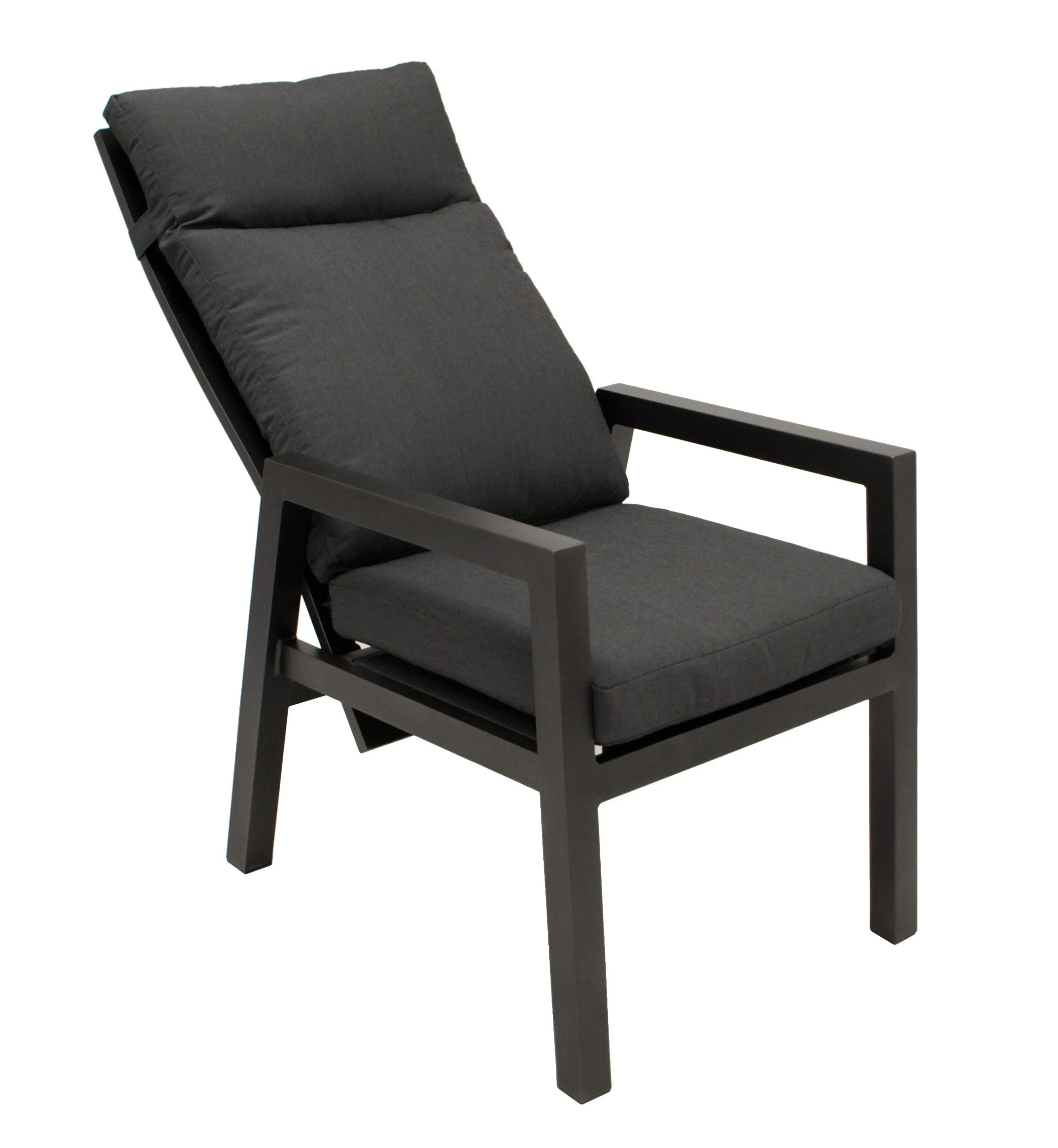 DEGAMO Garnitur MANCIANO 7-teilig, Aluminium Dunkelgrau, Mit Polstern, Tischplatte Dunkelgrau 2 DEGAMO Garnitur MANCIANO 7-teilig, Aluminium Dunkelgrau, Mit Polstern, Tischplatte Dunkelgrau – Bild 2