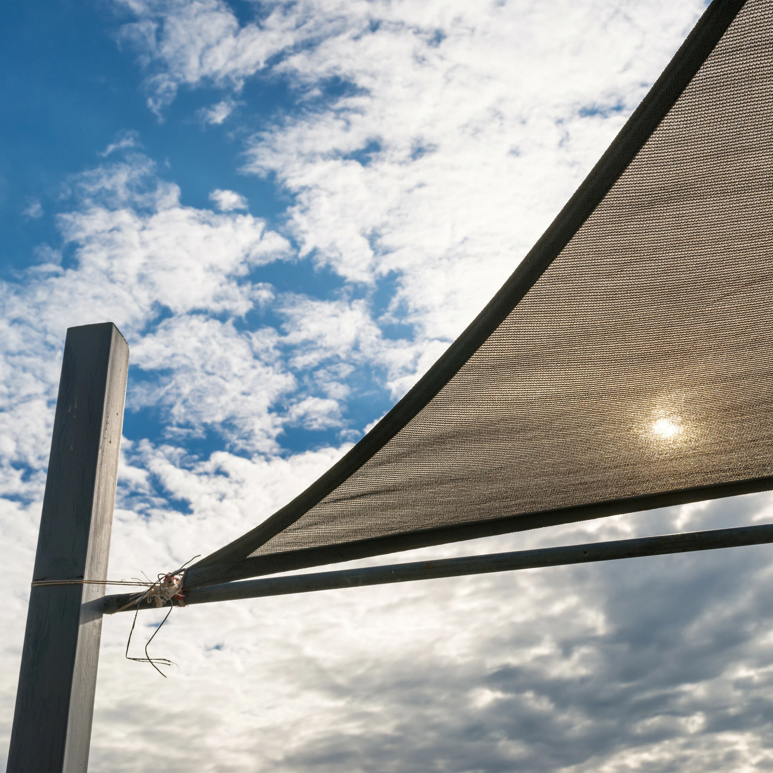 Relaxdays Sonnensegel Dreieckig Spannbar In Beige 3 Relaxdays Sonnensegel Dreieckig Spannbar In Beige – Bild 3