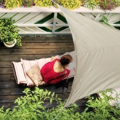 Relaxdays Sonnensegel Dreieckig Spannbar In Beige 11 Relaxdays Sonnensegel Dreieckig Spannbar In Beige -Blumfeldt Geschäft 8600323900 100208130 prod 006