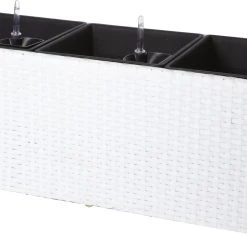 Gartenfreude Pflanzkübel Polyrattan Blumenkasten