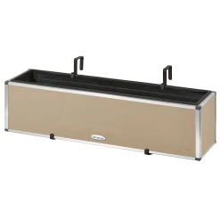 AMARE Pflanzkübel Lederoptik Pflanzgefäß