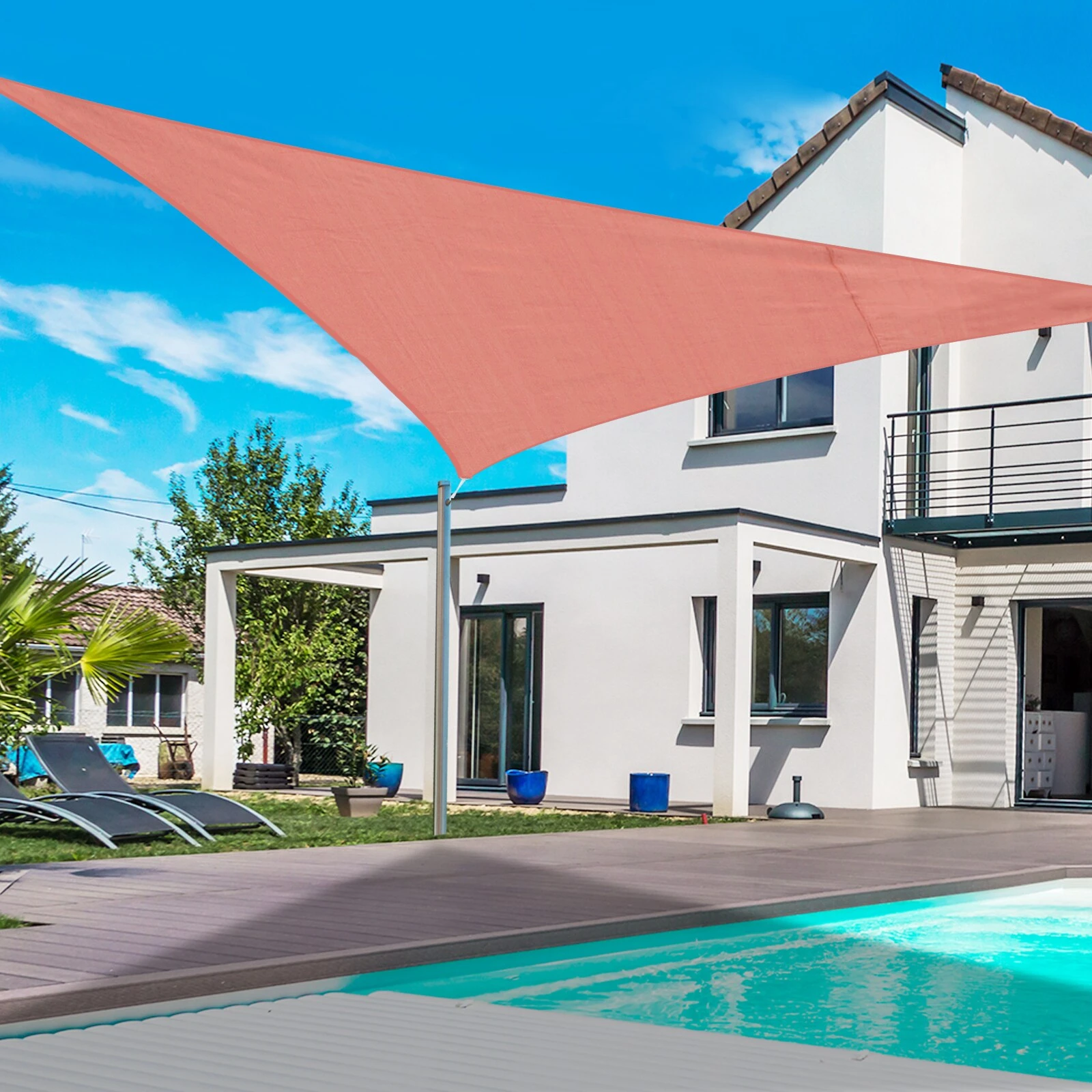 Outsunny Sonnensegel Als Dreieck 300 X 300 X 300 Cm | Sonnendach Sonnenschutz Rechtecke Dreiecke Quadrat 3 Outsunny Sonnensegel Als Dreieck 300 X 300 X 300 Cm | Sonnendach Sonnenschutz Rechtecke Dreiecke Quadrat – Bild 3