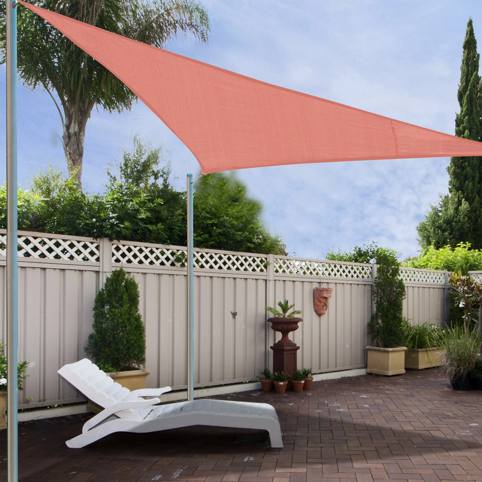 Outsunny Sonnensegel Als Dreieck 300 X 300 X 300 Cm | Sonnendach Sonnenschutz Rechtecke Dreiecke Quadrat 4 Outsunny Sonnensegel Als Dreieck 300 X 300 X 300 Cm | Sonnendach Sonnenschutz Rechtecke Dreiecke Quadrat – Bild 4