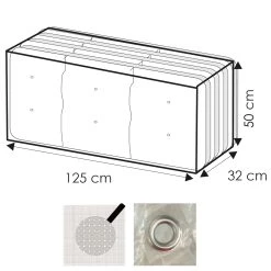 WEHNCKE Schutzhülle Gartenmöbel Polster Auflage Tasche Abdeckung Transparent PE -Blumfeldt Geschäft 8600354700 A2299 3787 prod 003