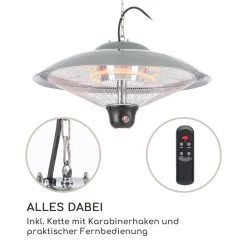 Blumfeldt Heizsporn Deckenheizstrahler 60,5 Cm (Ø) LED-Lampe Fernbedienung -Blumfeldt Geschäft 8600359300 3497 prod 006