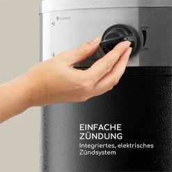 Blumfeldt Goldflame Deluxe Terrassenheizstrahler 36.000BTU/11kW Temperglas Mobil Edelstahl Schwarz 8 Blumfeldt Goldflame Deluxe Terrassenheizstrahler 36.000BTU/11kW Temperglas Mobil Edelstahl Schwarz -Blumfeldt Geschäft 8600359300 9620 prod 003