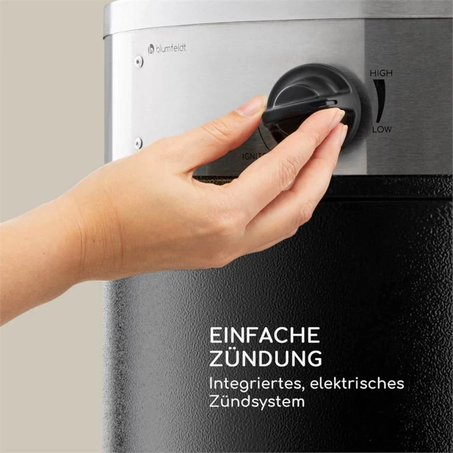 Blumfeldt Goldflame Deluxe Terrassenheizstrahler 36.000BTU/11kW Temperglas Mobil Edelstahl Schwarz 3 Blumfeldt Goldflame Deluxe Terrassenheizstrahler 36.000BTU/11kW Temperglas Mobil Edelstahl Schwarz – Bild 3