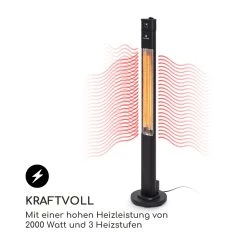 Blumfeldt Heat Guru Plus Infrarot-Heizstrahler 2000W 3 Heizstufen Fernbedienung -Blumfeldt Geschäft 8600359300 9630 prod 006
