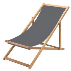 WOHNWOHL® Holz-Liegestuhl • Klappbar Klappliegestuhl • Sonnenliege • Strandstuhl • Liegesessel