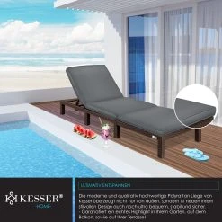 KESSER® Sonnenliege Polyrattan Palma Gartenliege Mit Auflage Für Balkon, Garten, Terrasse, Innen- Und Außen, 5-Fach Verstellbar Rücklehne Relaxliege Liegestuhl Klappbare 195 X 65 X 23 Cm 8 KESSER® Sonnenliege Polyrattan Palma Gartenliege Mit Auflage Für Balkon, Garten, Terrasse, Innen- Und Außen, 5-Fach Verstellbar Rücklehne Relaxliege Liegestuhl Klappbare 195 X 65 X 23 Cm -Blumfeldt Geschäft 8600364700 22934 prod 003