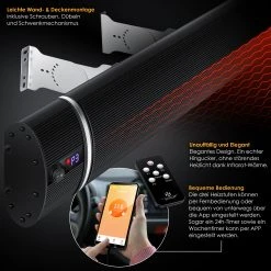 KESSER® Dunkelheizstrahler Heizstrahler Mit Fernbedienung & WiFi APP Terrassenheizer Infrarot-Heizstrahler Wand-Heizstrahler Schwarzstrahler Quarzstrahler Terrassenstrahler Balkonheizer Timer 7 KESSER® Dunkelheizstrahler Heizstrahler Mit Fernbedienung & WiFi APP Terrassenheizer Infrarot-Heizstrahler Wand-Heizstrahler Schwarzstrahler Quarzstrahler Terrassenstrahler Balkonheizer Timer -Blumfeldt Geschäft 8600364700 24187 prod 004